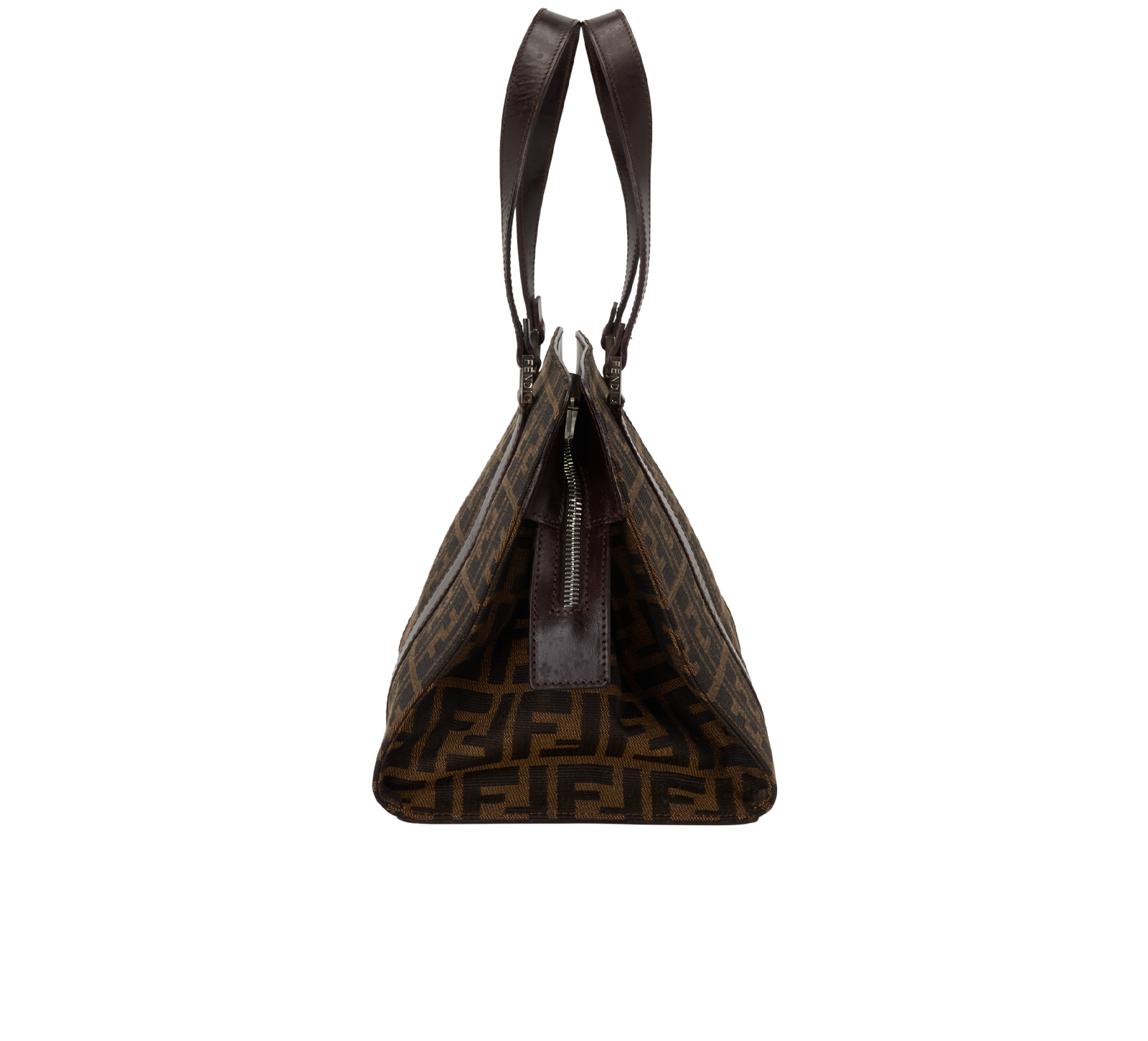 Vintage Zucca Tote, &pound;375, Handbags, Brown, Canvas, Side view